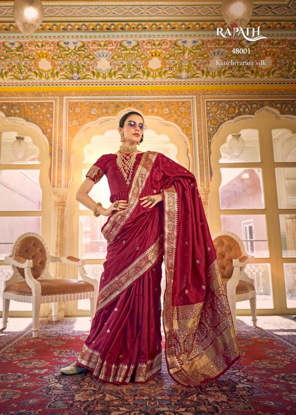 Rajpath Aloha Silk Fancy Zari Weaving Saree Collection